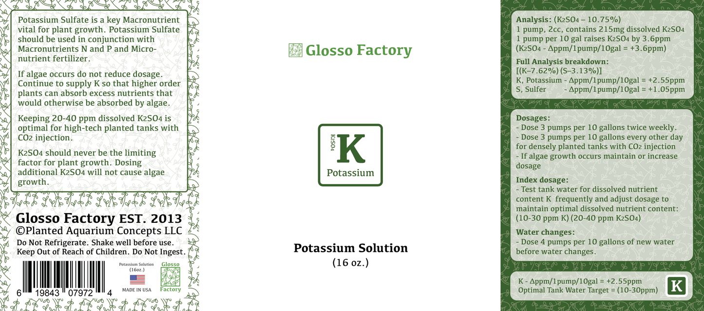 Potassium Fertilizer, 16oz