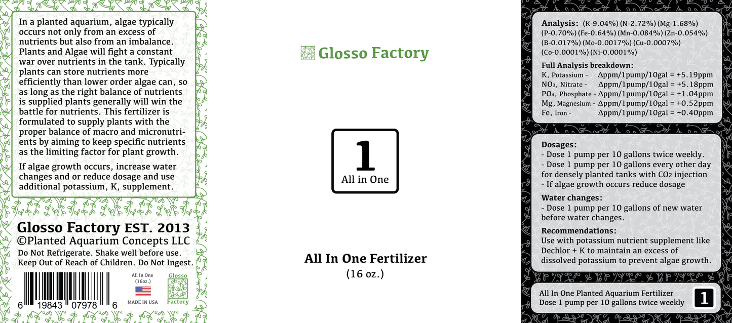 All in One Fertilizer, 16oz