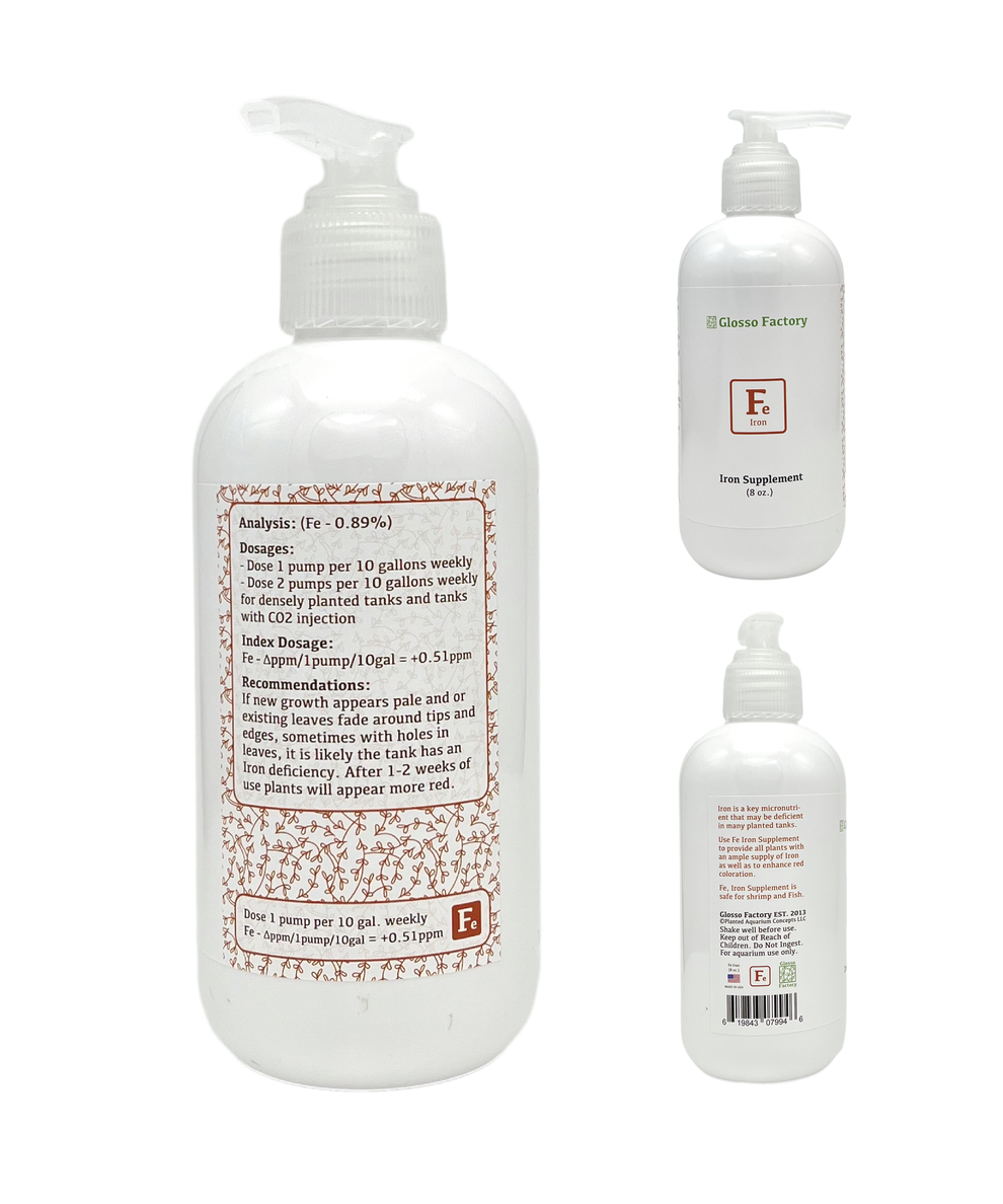 Glosso Factory Iron Fertilizer Solution For Planted Aquariums